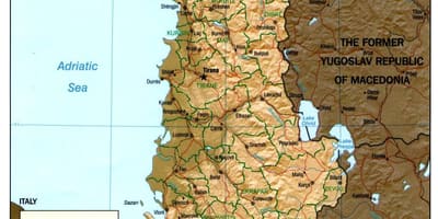 Arnavutluk eski harita